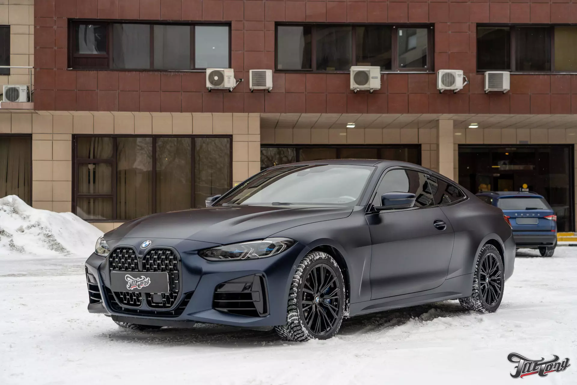 BMW 440i. Оклейка в матовый полиуретан